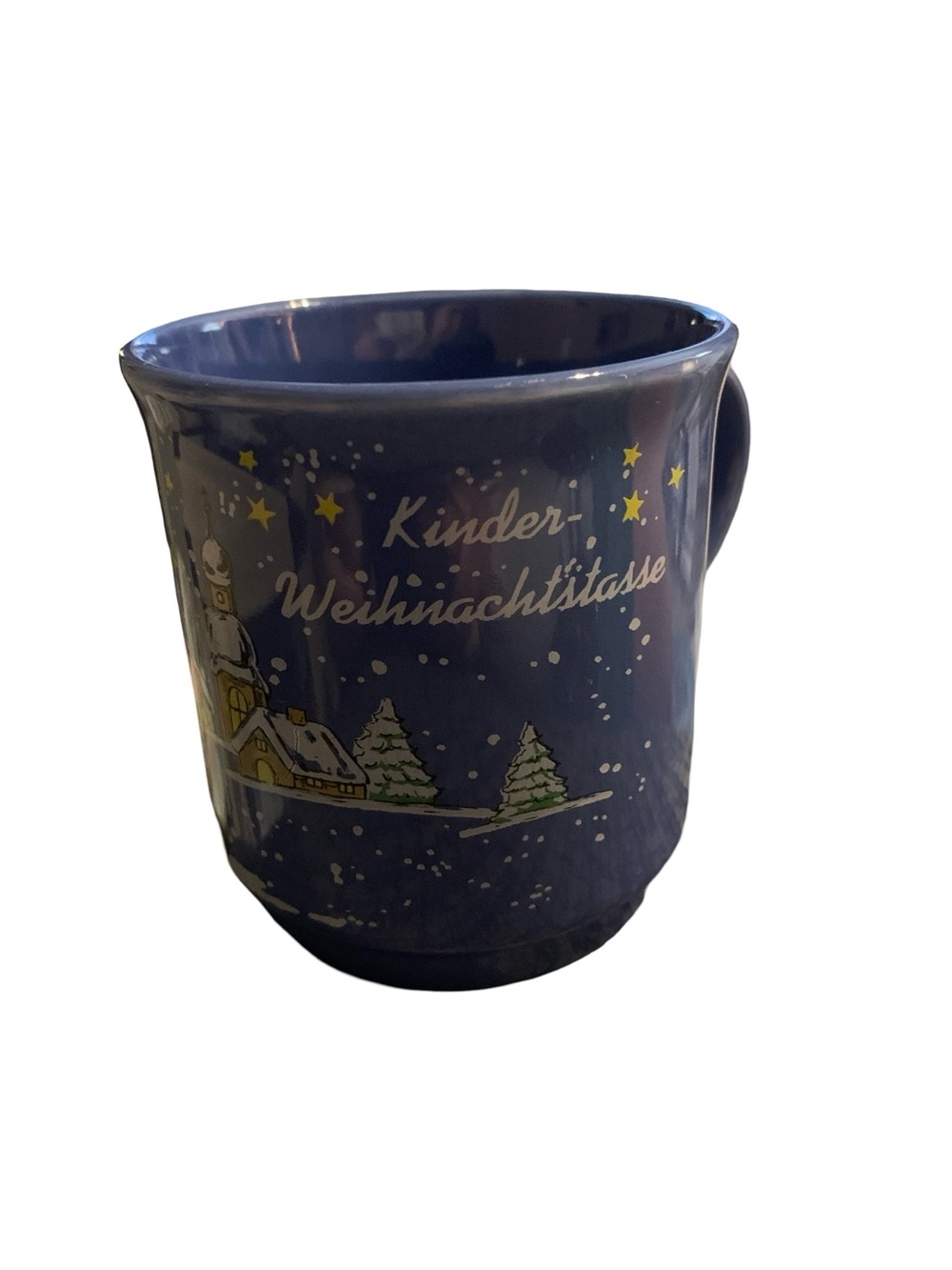 Vintage Blue Shierling Vertrieg Hossinger German Coffee Cup Mug